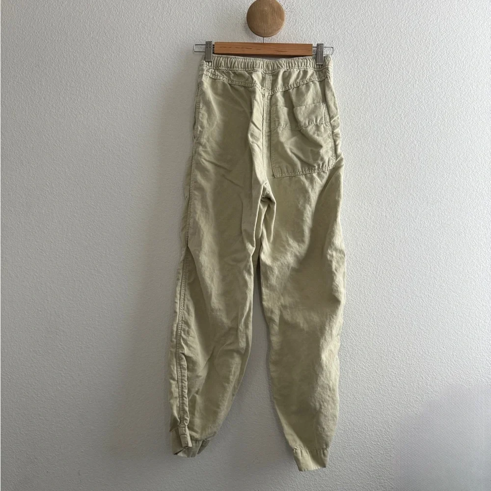Zara Linen Blend Casual Relaxed Pants
